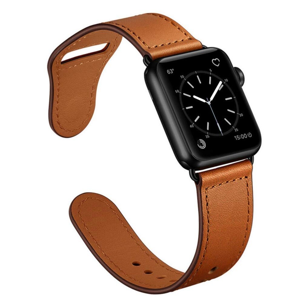 Leather strap For apple watch band 44mm/40mm 42mm/38mm pulseira watchband iwatch band bracelet apple watch 5 4 3 se 6