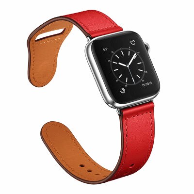 Leather strap For apple watch band 44mm/40mm 42mm/38mm pulseira watchband iwatch band bracelet apple watch  5 4 3 se 6