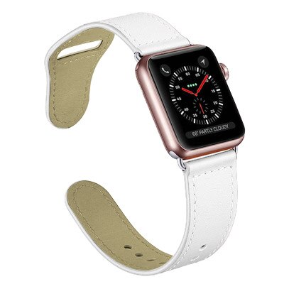 Leather strap For apple watch band 44mm/40mm 42mm/38mm pulseira watchband iwatch band bracelet apple watch  5 4 3 se 6