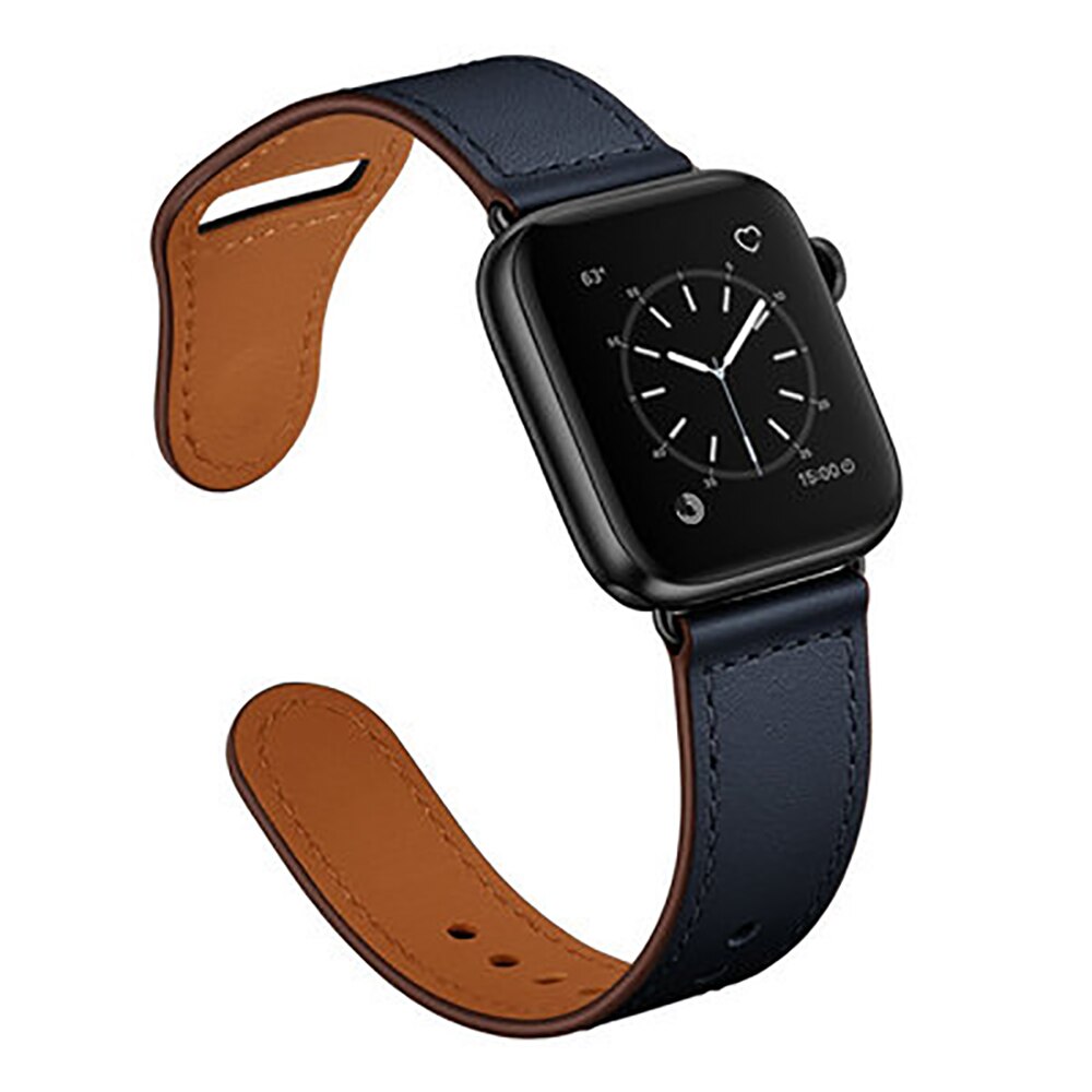 Leather strap For apple watch band 44mm/40mm 42mm/38mm pulseira watchband iwatch band bracelet apple watch  5 4 3 se 6