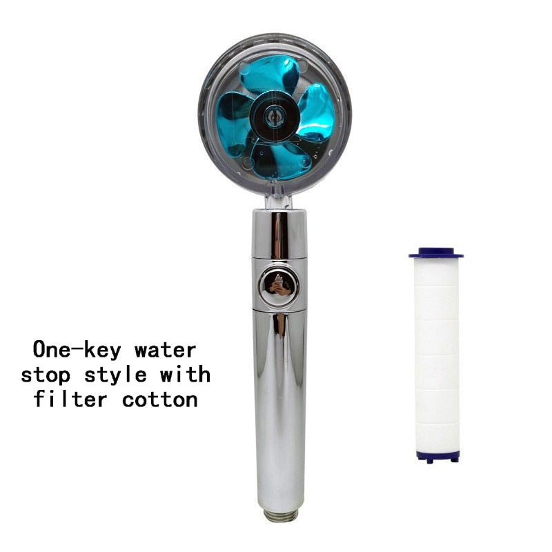 360 Rotated High-Pressure Handheld Shower Head Bathroom Pressurized Massage Shower Head Home Dormitory Universal Shower Nozzle