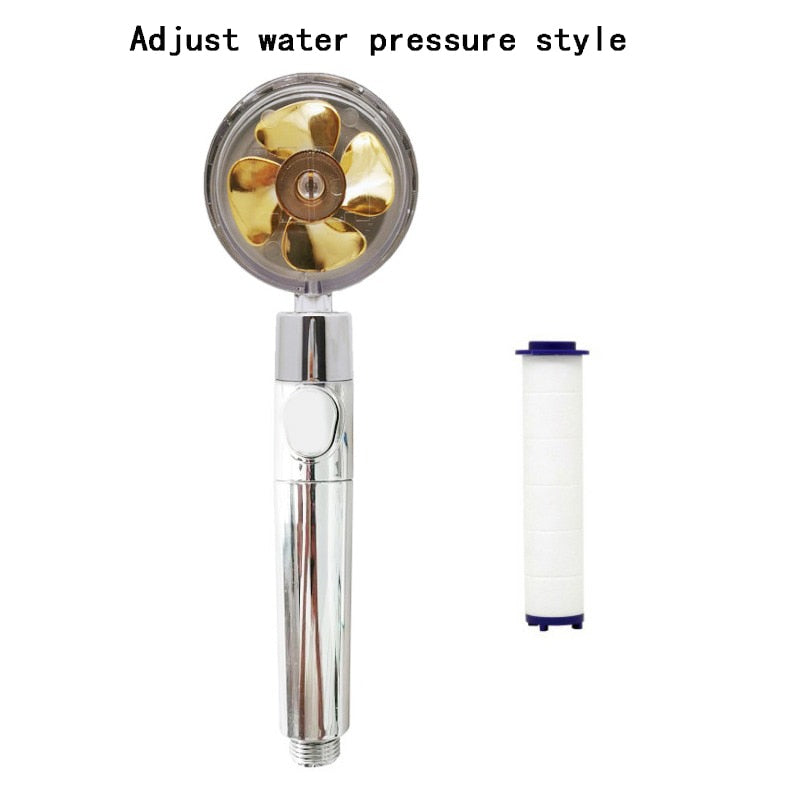 360 Rotated High-Pressure Handheld Shower Head Bathroom Pressurized Massage Shower Head Home Dormitory Universal Shower Nozzle