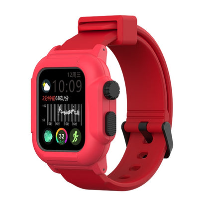 Silicone Band Case For Apple Watch Case Series 6 se 5 4 3 2 Waterproof Sports 44mm 42mm 40mm Strap Shockproof Frame  transparent