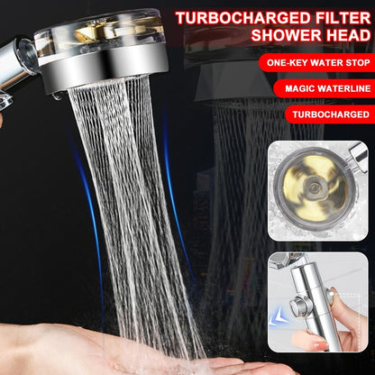 360 Rotated High-Pressure Handheld Shower Head Bathroom Pressurized Massage Shower Head Home Dormitory Universal Shower Nozzle